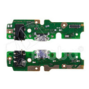 Шлейф для Tecno Spark 7 (KF6n) плата на системный разъем/разъем гарнитуры/микрофон